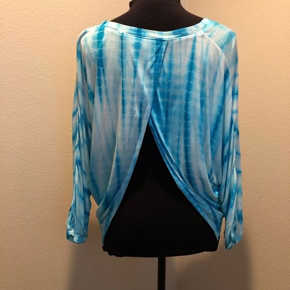 Anthropologie Split Back San & Soni Tie Dye Top XS - Picture 4 of 6